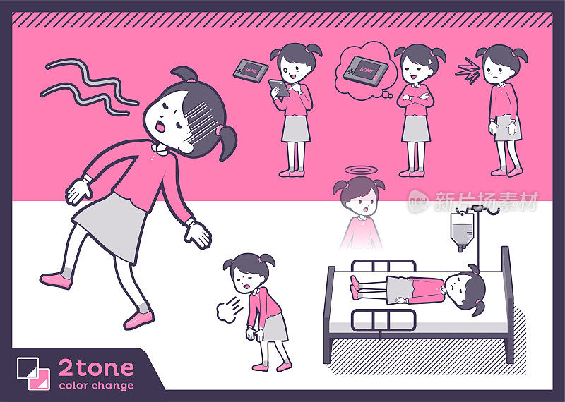 2tone type粉色衣服女孩10